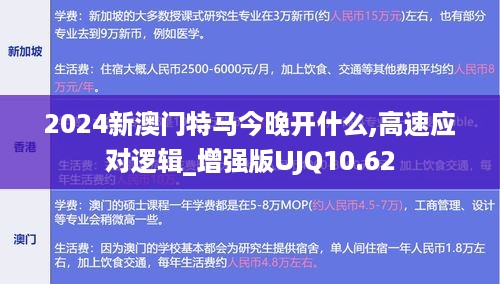 2024新澳门特马今晚开什么,高速应对逻辑_增强版UJQ10.62