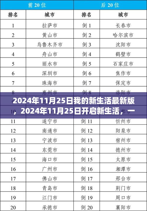 2024年11月25日新生活启航，逐步引领你走向全新篇章