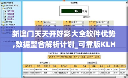 新澳门天天开好彩大全软件优势,数据整合解析计划_可靠版KLH19.72