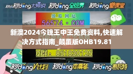 新澳2024今晚王中王免费资料,快速解决方式指南_颠覆版OHB19.81