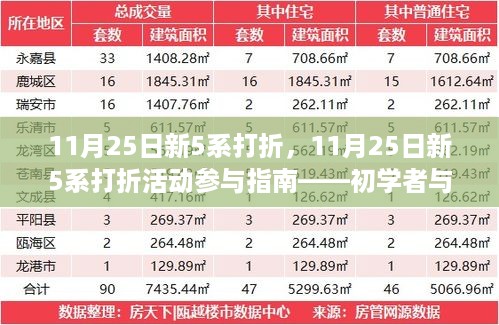 11月25日新5系打折活动参与指南，适合初学者与进阶用户