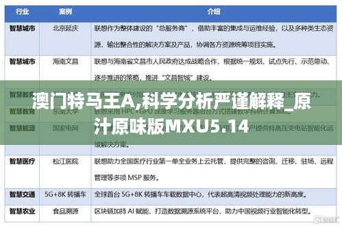 澳门特马王A,科学分析严谨解释_原汁原味版MXU5.14