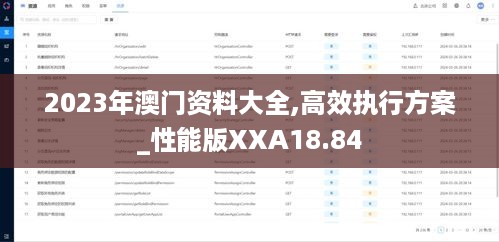 2023年澳门资料大全,高效执行方案_性能版XXA18.84