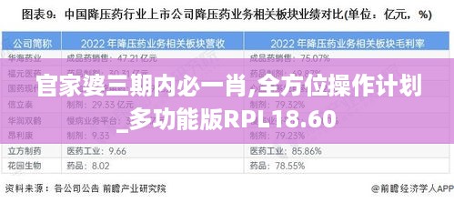 官家婆三期内必一肖,全方位操作计划_多功能版RPL18.60