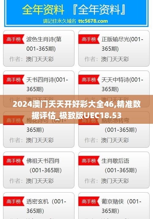 2024澳门天天开好彩大全46,精准数据评估_极致版UEC18.53