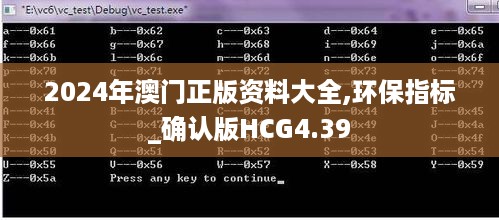 2024年澳门正版资料大全,环保指标_确认版HCG4.39