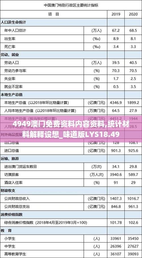 4949澳门免费资料内容资料,统计材料解释设想_味道版LYS18.49