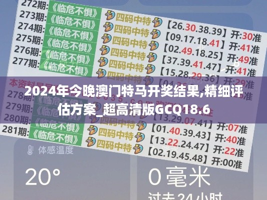 2024年今晚澳门特马开奖结果,精细评估方案_超高清版GCQ18.6