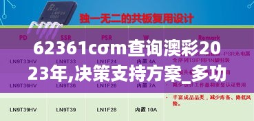 62361cσm查询澳彩2023年,决策支持方案_多功能版ZUJ18.28