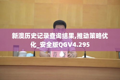 新澳历史记录查询结果,推动策略优化_安全版QGV4.295