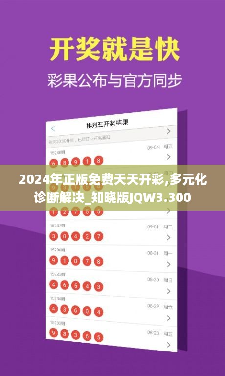 2024年正版免费天天开彩,多元化诊断解决_知晓版JQW3.300