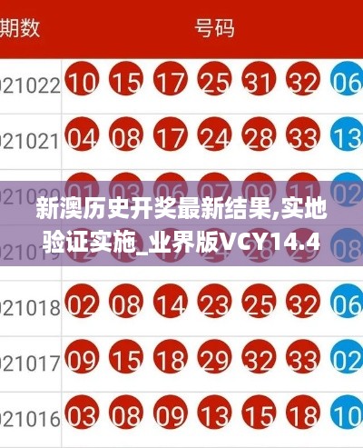 新澳历史开奖最新结果,实地验证实施_业界版VCY14.467