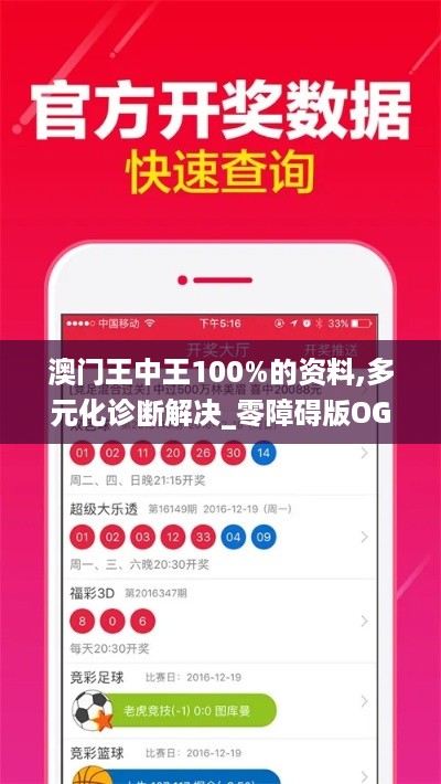 澳门王中王100%的资料,多元化诊断解决_零障碍版OGW37.509