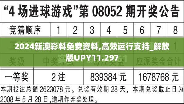 2024新澳彩料免费资料,高效运行支持_解放版UPY11.297