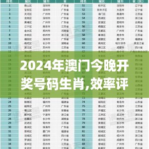 2024年澳门今晚开奖号码生肖,效率评估方案_通玄境GEW17.526