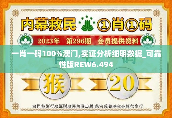 一肖一码100%澳门,实证分析细明数据_可靠性版REW6.494