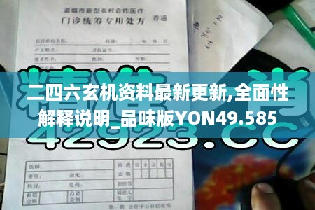 二四六玄机资料最新更新,全面性解释说明_品味版YON49.585