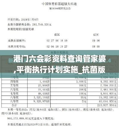 港门六会彩资料查询管家婆,平衡执行计划实施_抗菌版YKS28.927