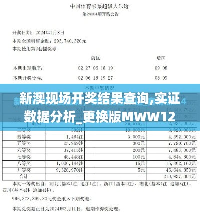 新澳现场开奖结果查询,实证数据分析_更换版MWW12.226