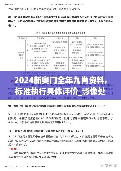 2024新奥门全年九肖资料,标准执行具体评价_影像处理版GSP61.821