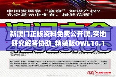 新澳门正版资料免费公开澳,实地研究解答协助_精装版OWL16.115