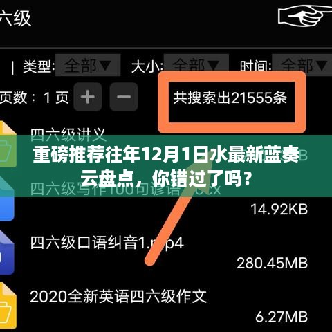 重磅推荐，历年12月1日最新蓝奏云盘点回顾，你错过了吗？