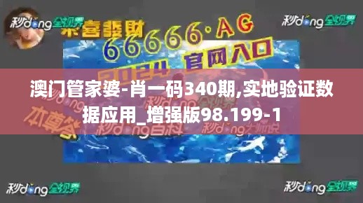 澳门管家婆-肖一码340期,实地验证数据应用_增强版98.199-1