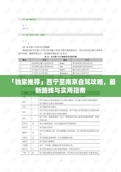 「独家推荐」西宁至南京自驾攻略，最新路线与实用指南