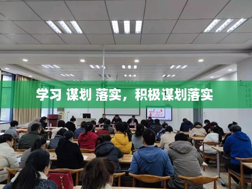 学习 谋划 落实，积极谋划落实 